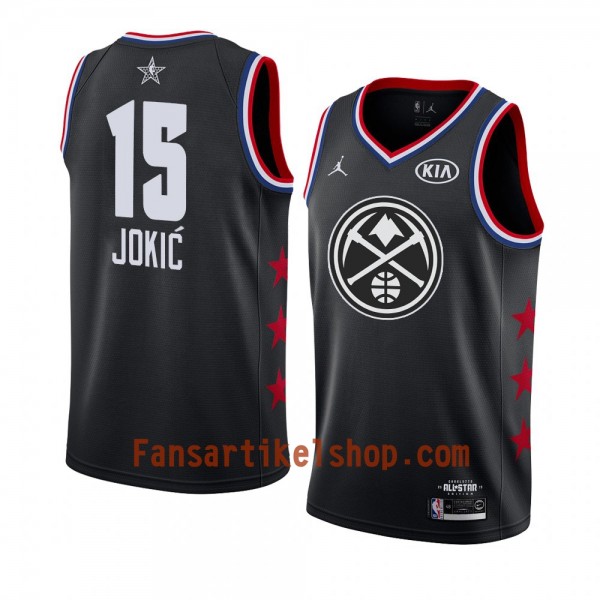 Denver Nuggets Trikot Nikola Jokic 15 2019 All-Star Jordan Brand Schwarz Swingman - Herren Denver Nuggets Trikot Nikola Jokic 15 2019 All-Star Jordan Brand Schwarz Swingman - Herren